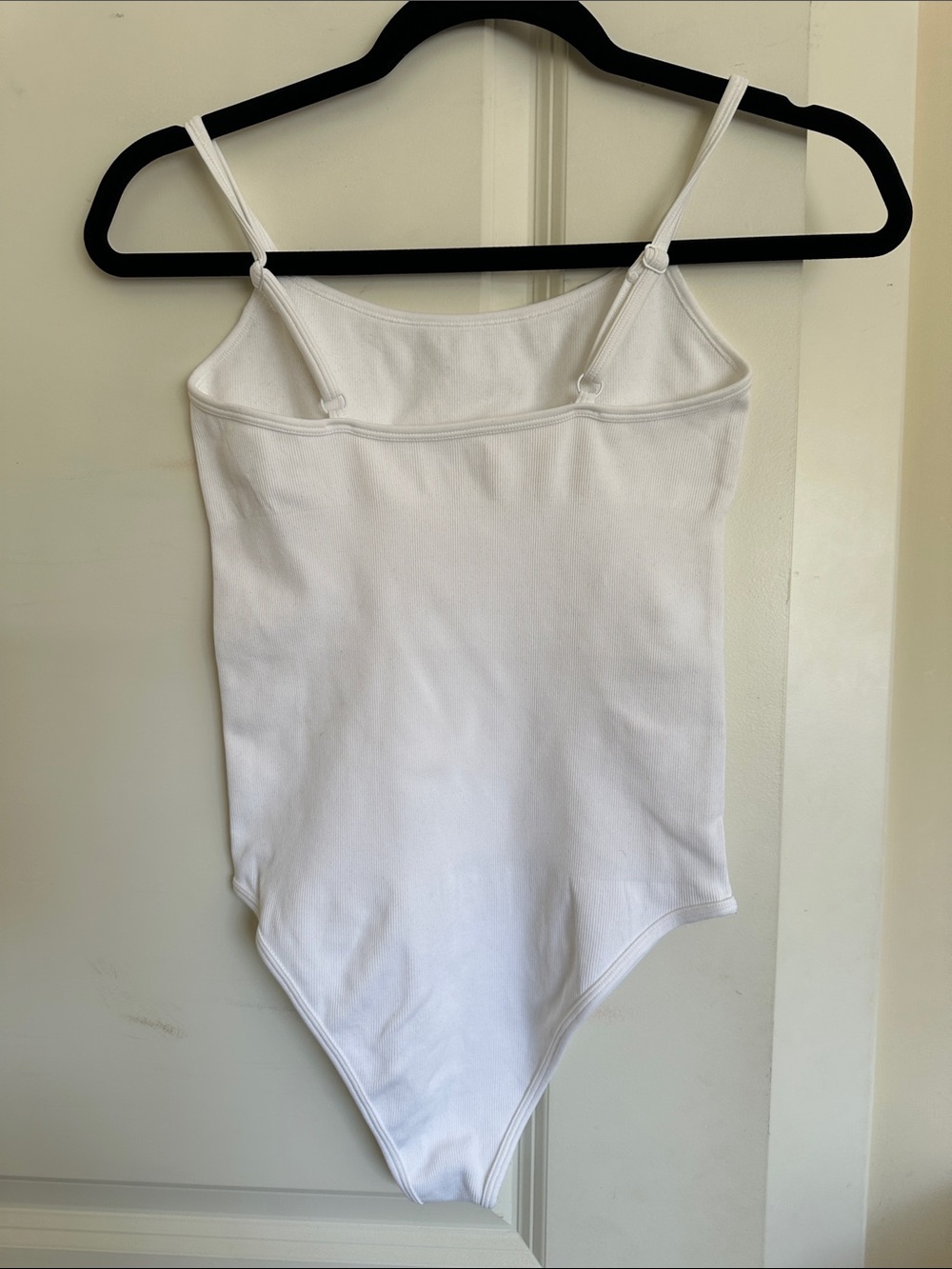 White Ribbed One-Piece Bodysuit - Picture 2 of 3